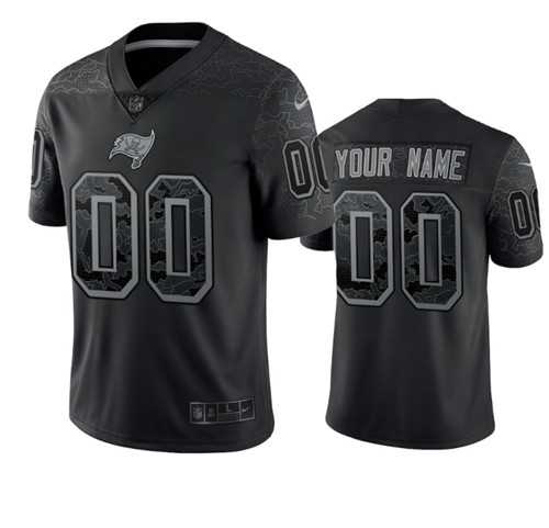 Men's Tampa Bay Buccaneers Active Player Custom Black Reflective Limited Stitched Jersey,We sell and wholesale Men's Tampa Bay Buccaneers Active Player Custom Black Reflective Limited Stitched Jersey on line form chian!
